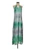 ECI 100% Rayon Tie-dye Green Casual Dress Size S - photo 1
