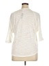No Boundaries 100% Polyester Ivory 3/4 Sleeve Top Size XL - photo 2