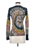 Autumn Cashmere 100% Cashmere Tie-dye Blue Cashmere Pullover Sweater Size XS - photo 2