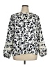 Ann Taylor 100% Polyester Ivory 3/4 Sleeve Blouse Size XL - photo 1