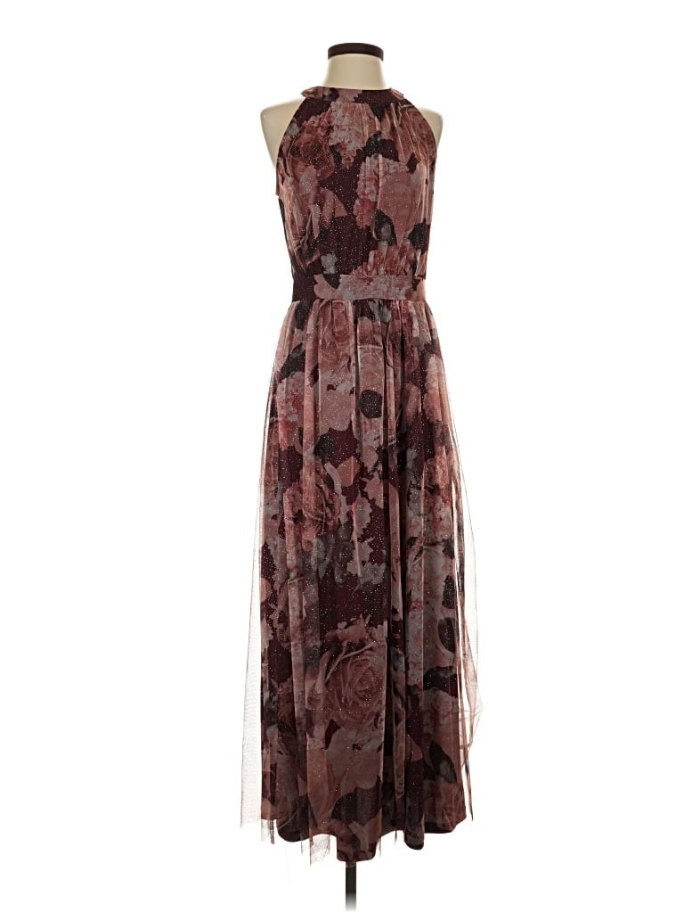 Pre-owned Assorted Brands Cocktail Dress In Brown
