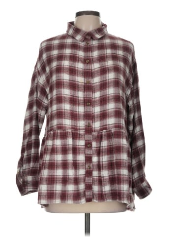 American Eagle Outfitters Long Sleeve Button-Down Shirt (view 1)