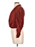 Express 100% Rayon Burgundy 3/4 Sleeve Blouse Size L - photo 5