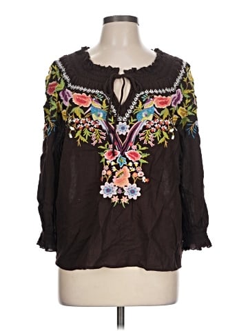 Sundance 3/4 Sleeve Blouse (view 1)