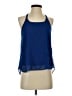 Mine 100% Polyester Blue Sleeveless Blouse Size S - photo 1