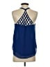 Mine 100% Polyester Blue Sleeveless Blouse Size S - photo 2