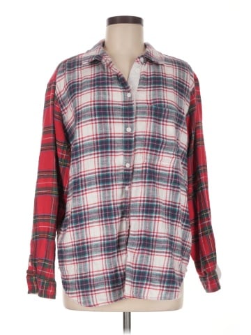 American Eagle Outfitters Long Sleeve Button-Down Shirt (view 1)