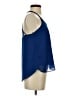 Mine 100% Polyester Blue Sleeveless Blouse Size S - photo 4