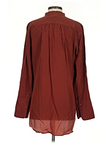 J.Crew Collection Long Sleeve Silk Top (view 2)