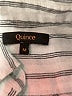 Quince 100% Linen Stripes Silver Long Sleeve Button-Down Shirt Size M - photo 4