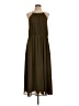 H&M 100% Polyester Solid Brown Casual Dress Size 10 - photo 1