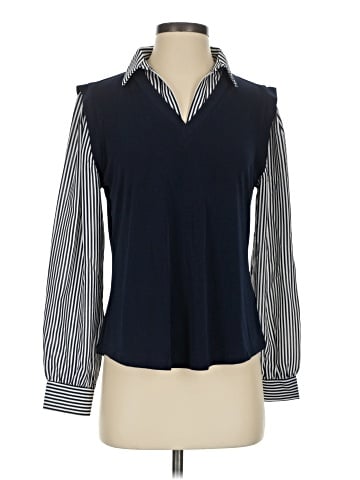 Adrianna Papell Long Sleeve Polo (view 1)