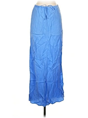 Madewell Tie-Waist Maxi Slip Skirt in Cupro Blend (view 1)