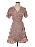 Unbranded 100% Polyester Floral Brown Casual Dress Size S - photo 1