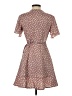 Unbranded 100% Polyester Floral Brown Casual Dress Size S - photo 2