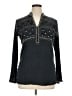 Sulu Collection Black Long Sleeve Blouse Size 14 - photo 1