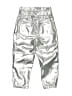 Gap 100% Polyester Metallic Silver Casual Pants Size 3 - photo 2