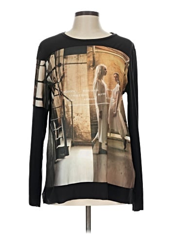 Zara W&B Collection Long Sleeve Top (view 1)