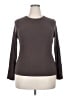 Splendid Brown Long Sleeve T-Shirt Size XXL - photo 1