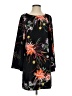 H&M 100% Polyester Print Black Casual Dress Size XS - photo 1