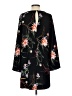 H&M 100% Polyester Print Black Casual Dress Size XS - photo 2