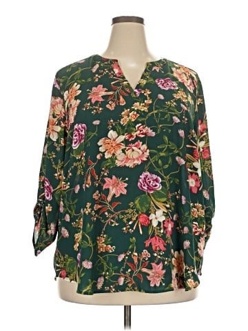 Maurices 3/4 Sleeve Blouse (view 1)