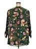 Maurices 100% Polyester Floral Green 3/4 Sleeve Blouse Size 2X - photo 2