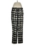 J.Crew 100% Silk Houndstooth Black Silk Pants Size 4 - photo 1