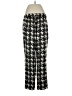 J.Crew 100% Silk Houndstooth Black Silk Pants Size 4 - photo 2