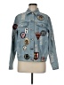 RD Style 100% Cotton Graphic Blue Denim Jacket Size M - photo 1