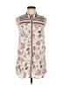Akemi + Kin 100% Rayon Ivory Sleeveless Button-Down Shirt Size L - photo 1