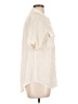 Equipment 100% Polyester Ivory Short Sleeve Blouse Size L - photo 4
