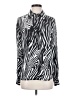 Equipment Animal Print Silver Long Sleeve Blouse Size XS - photo 1