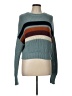 Elan 100% Polyester Color Block Teal Pullover Sweater Size L (estimated) - photo 1
