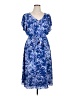 Talbots Print Blue Casual Dress Size 16 - photo 1