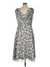 Covington 100% Polyester Polka Dots Gray Casual Dress Size 16 - photo 2