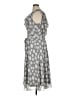 Covington 100% Polyester Polka Dots Gray Casual Dress Size 16 - photo 5