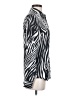 Equipment Animal Print Silver Long Sleeve Blouse Size XS - photo 4