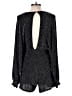 By Together Metallic Black Silver Romper Size M - photo 2