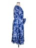 Talbots Print Blue Casual Dress Size 16 - photo 4