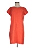 Ellen Tracy 100% Polyester Solid Orange Casual Dress Size 6 - photo 1