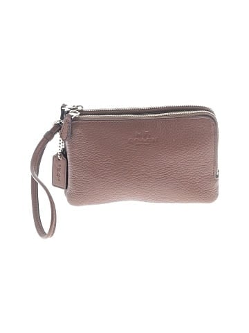 Coach Factory Leather Wristlet (view 1)