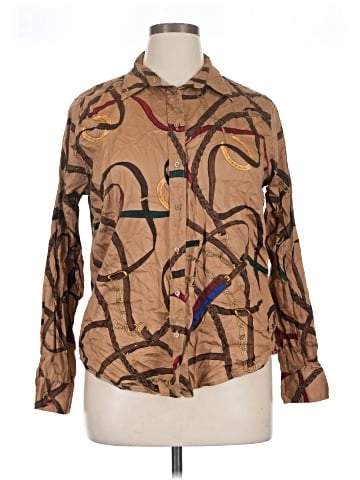 Lauren by Ralph Lauren Long Sleeve Button-Down Shirt (view 1)