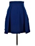 Black Halo Solid Blue Formal Skirt Size 4 - photo 2