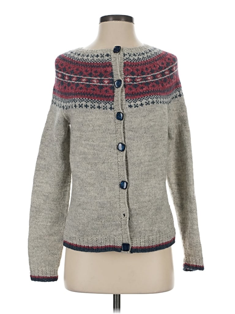 Pre-owned Unbranded Cardigan Sweater In Gray