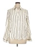 L'Agence Stripes Ivory Long Sleeve Blouse Size XL (4) - photo 1