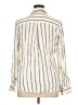 L'Agence Stripes Ivory Long Sleeve Blouse Size XL (4) - photo 2
