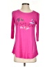 Disney Pink 3/4 Sleeve T-Shirt Size S - photo 1