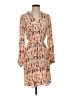 Left Coast by Dolan Print Tan Casual Dress Size XS - photo 1