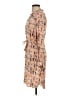 Left Coast by Dolan Print Tan Casual Dress Size XS - photo 5